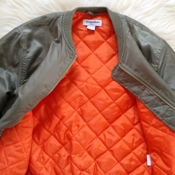 NEW Nasty Gal satin green bomber jacket - Picture 8 of 8